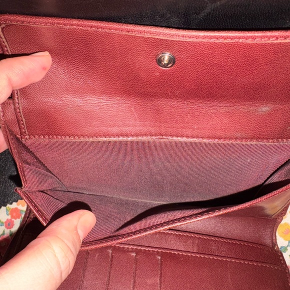 Chanel Lambskin Quilted L Flap trifold Wallet - black. Used but well cared for. - Picture 6 of 11